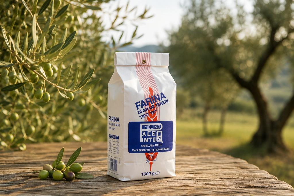 Italiaanse  Bloem Tipo 00 Bloem uit Puglia – Pizza & Focaccia Meel – 1 kg