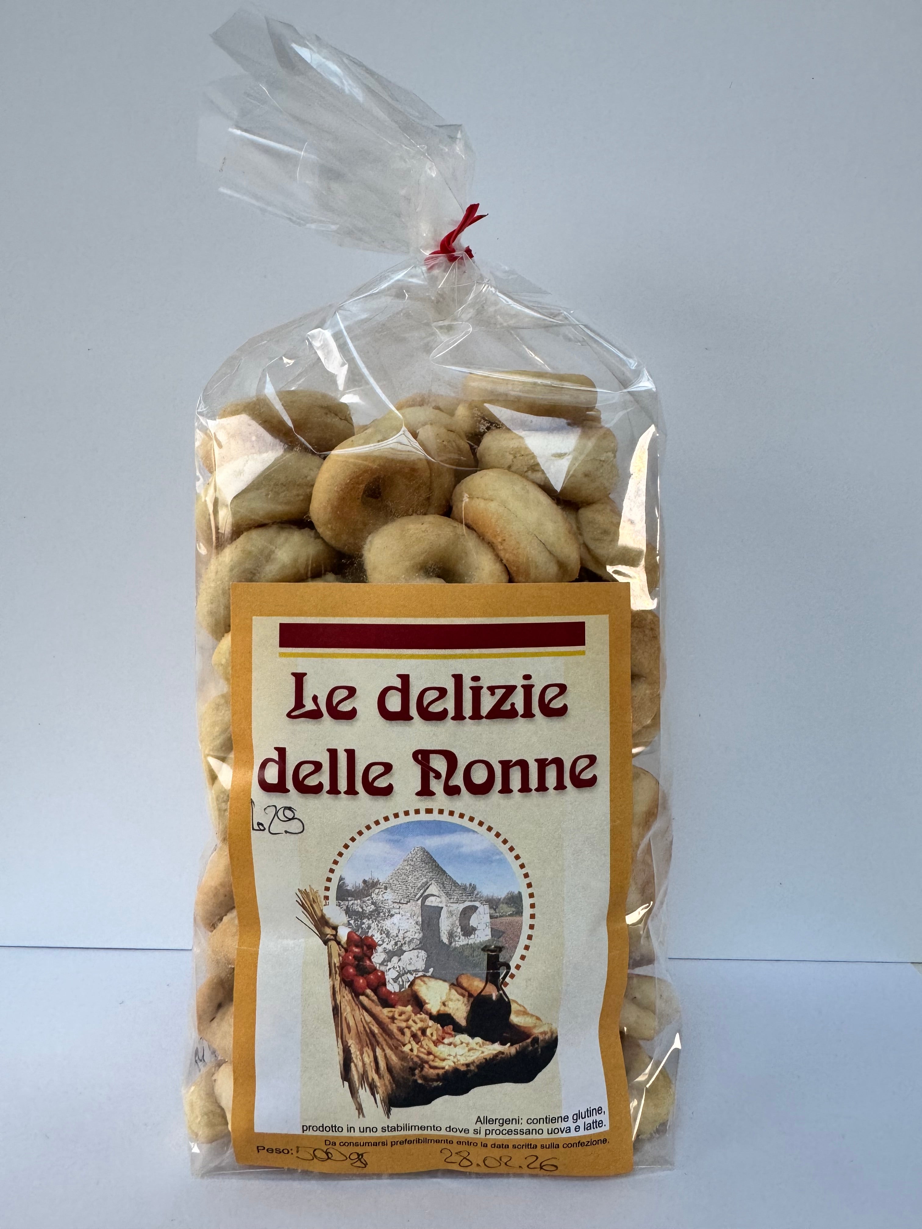 Traditionele Taralli uit Puglia met Extra Vierge Olijfolie – 500 g