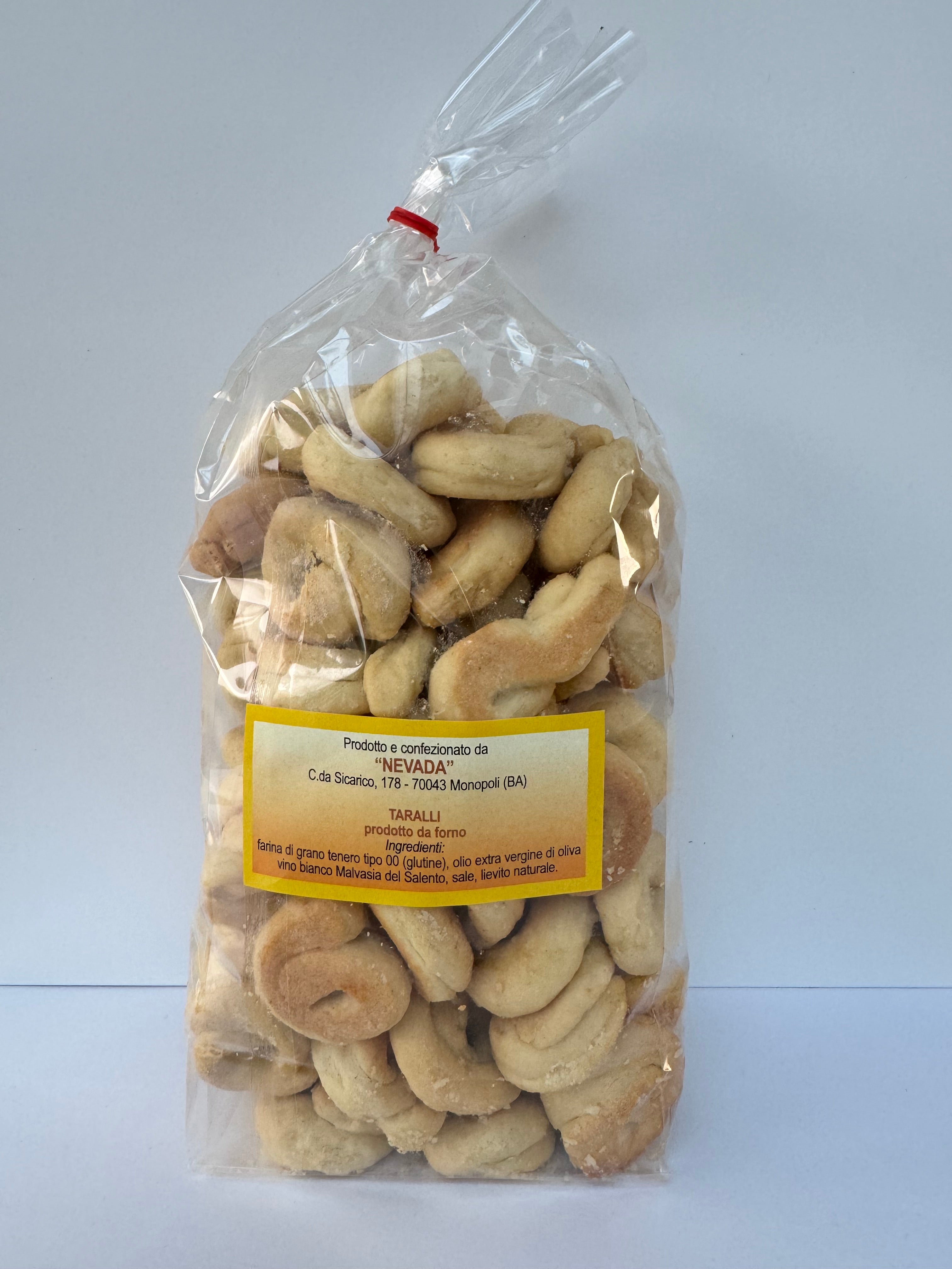 Traditionele Taralli uit Puglia met Extra Vierge Olijfolie – 500 g