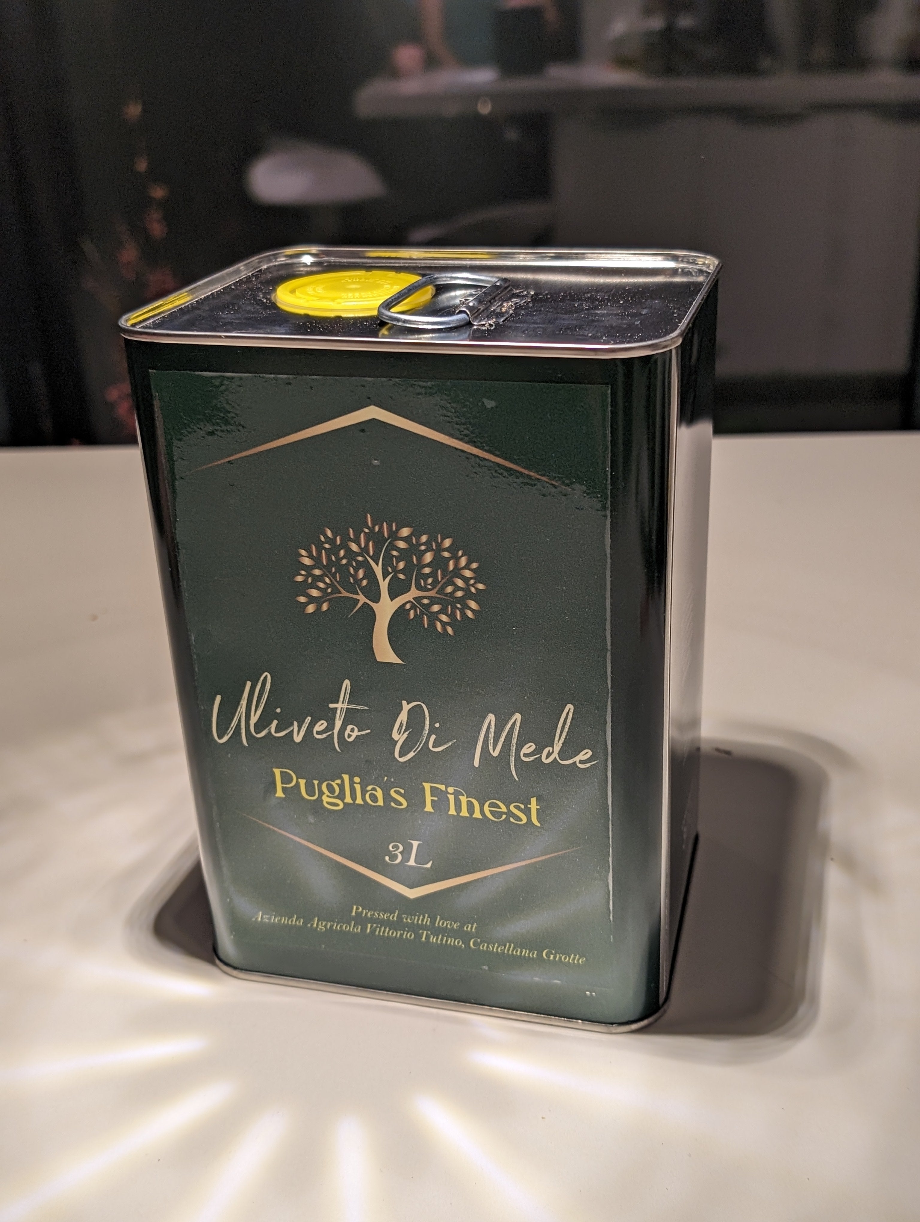 Il Quotidiano – Extra Vierge Olijfolie uit Puglia (Dagelijkse Italiaanse Olijfolie - 3 liter blik